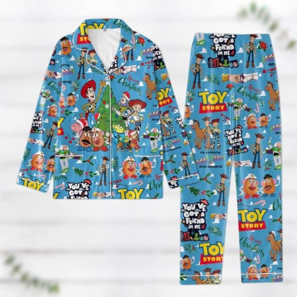 Christmas Toy Story Group Matching Family Pajamas, Disney Tory Story Pajamas Set