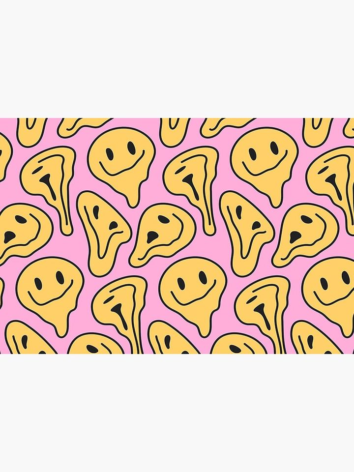 Melting smiley face Bath Mat