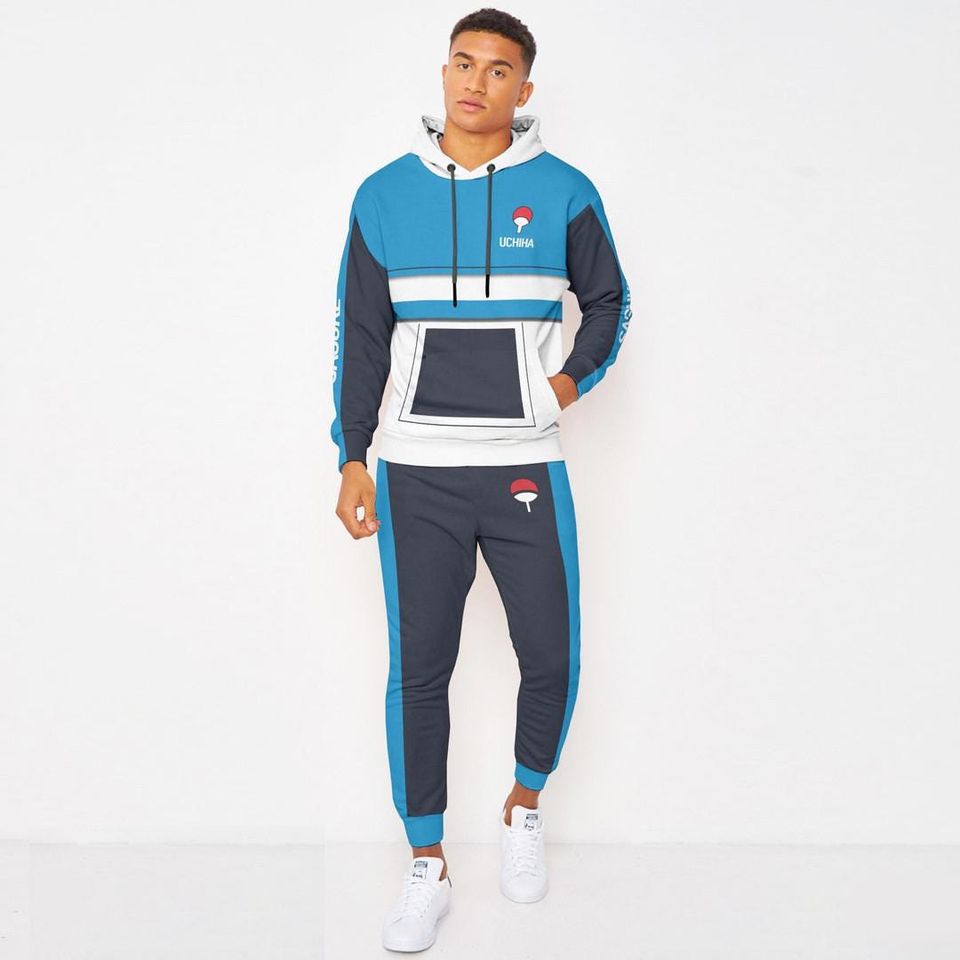 Sasuke Hoodie And Jogger Set Anime Clothes