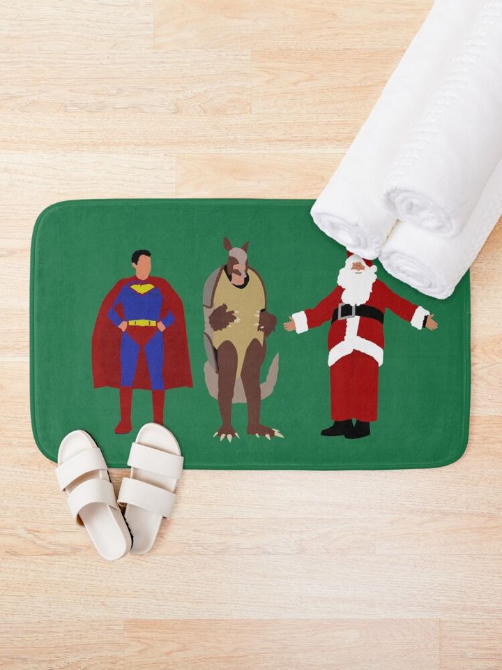 The Christmas Heroes Bath Mat