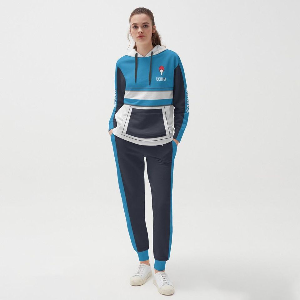 Sasuke Hoodie And Jogger Set Anime Clothes