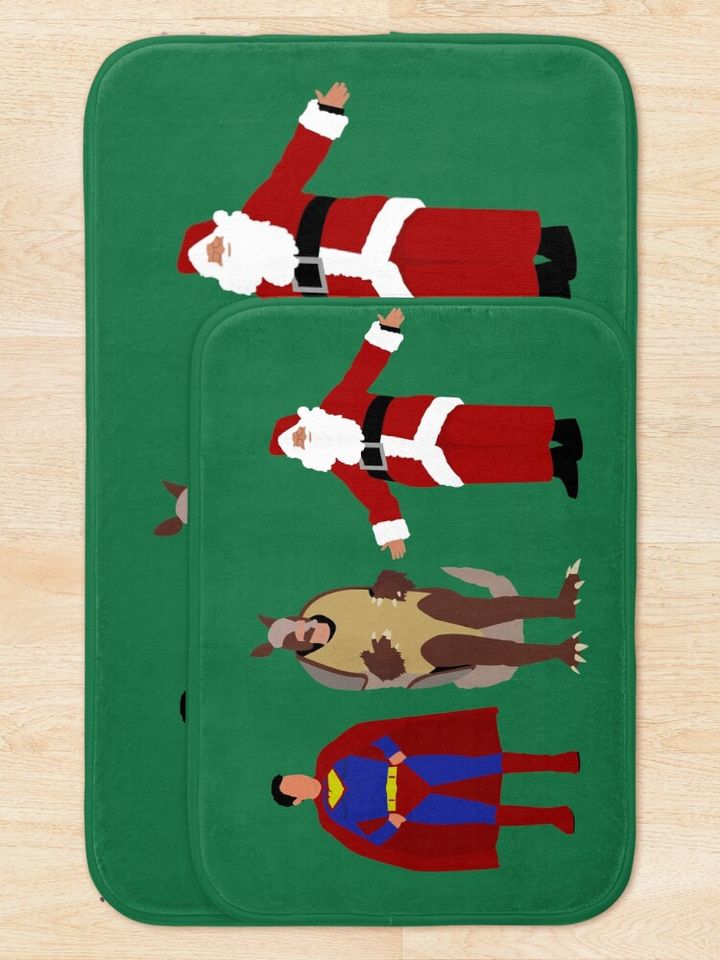 The Christmas Heroes Bath Mat