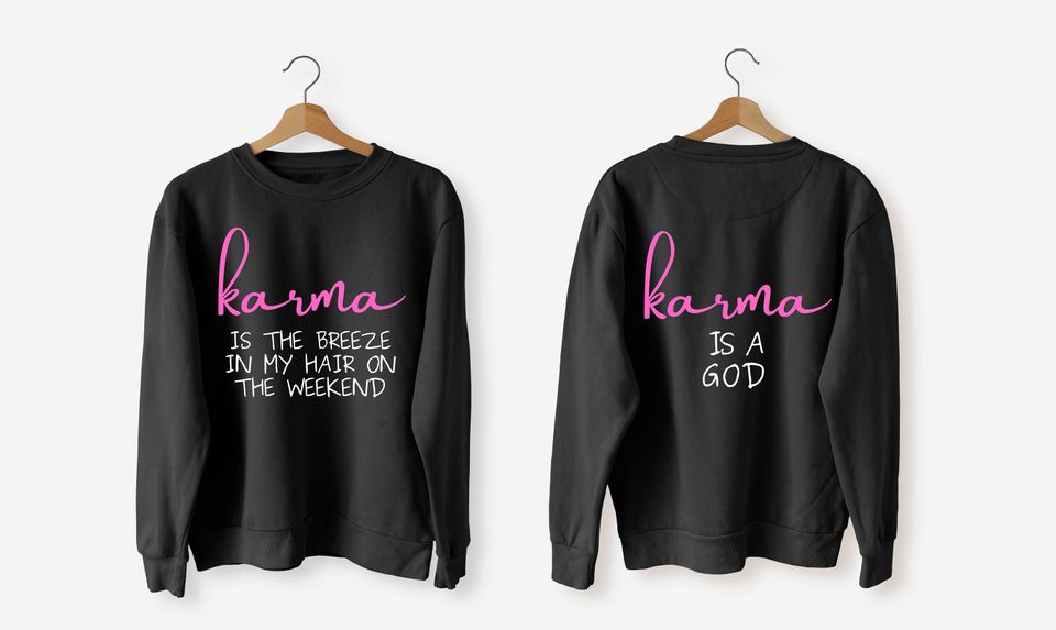 Karma is my boyfriend lyrics group Double Sided T-shirt