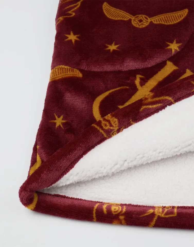 Harry Potter Red Icon All Over Blanket Hoodie