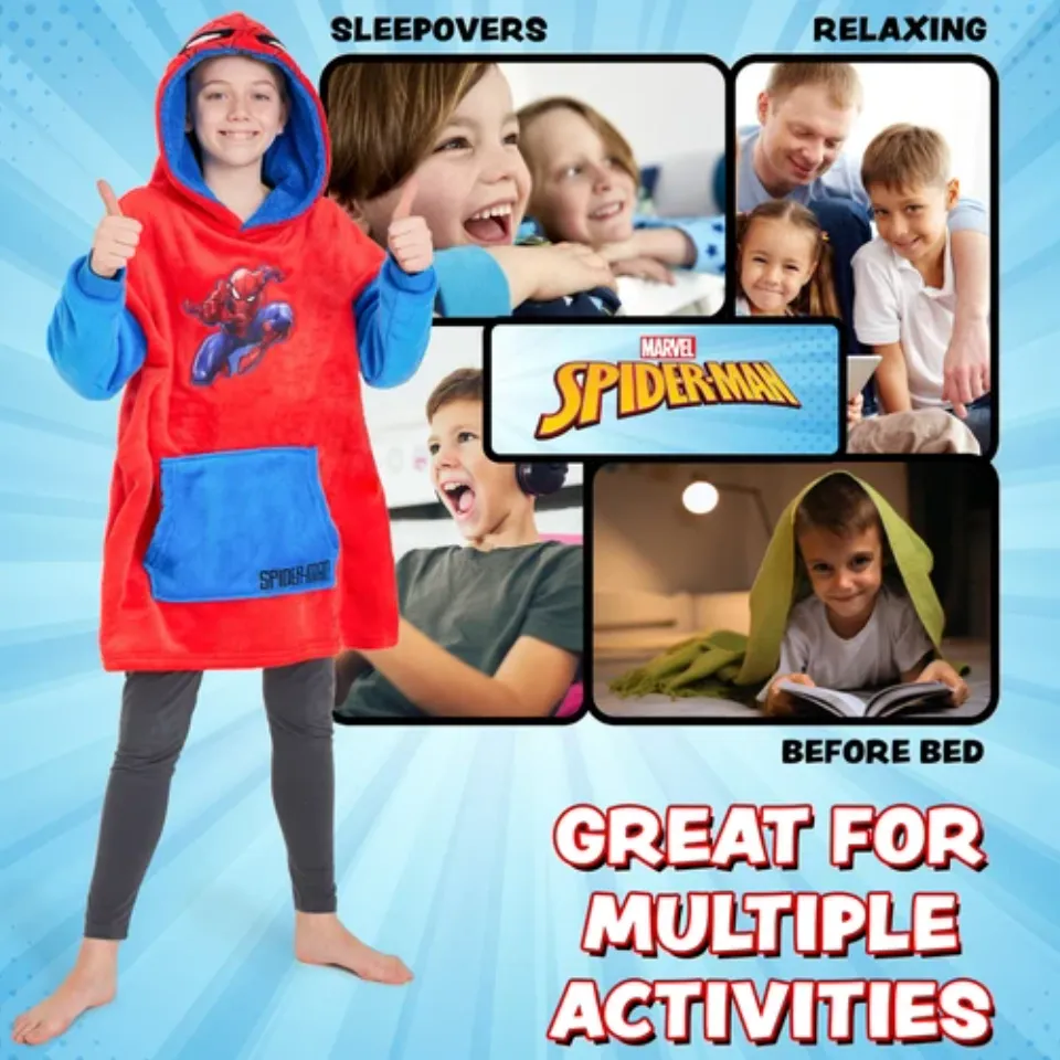 Marvel Spiderman Oversized Blanket Hoodie