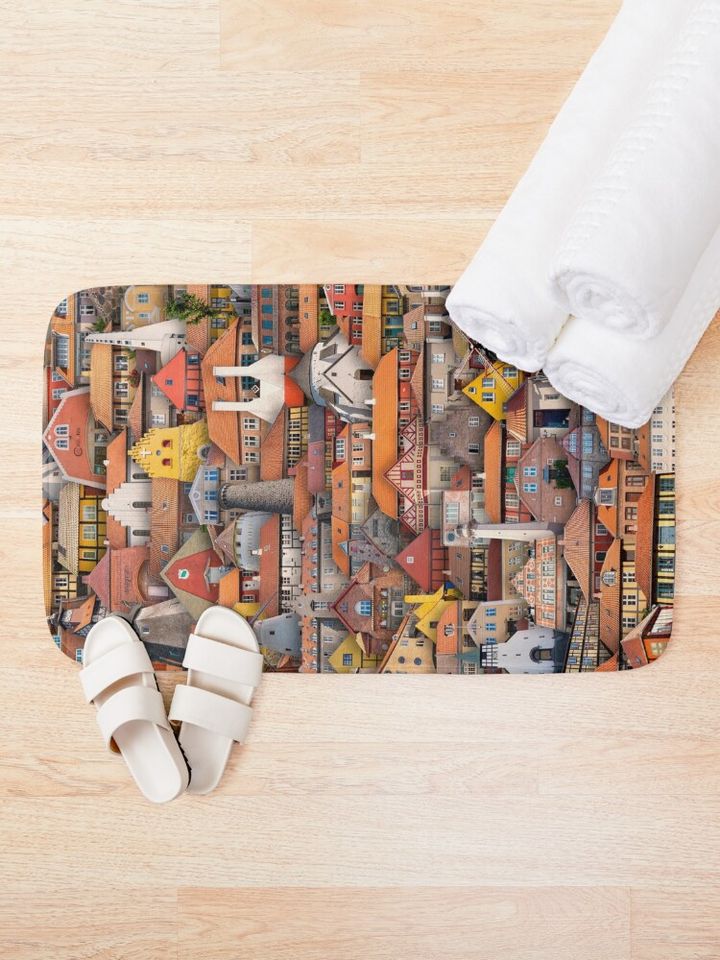 Bornholm in Denmark Bath Mat