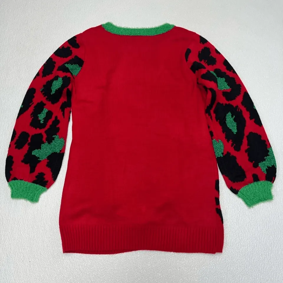 33 Degrees Women's Lama Christmas Ugly Sweater Multicolor Size L NWT