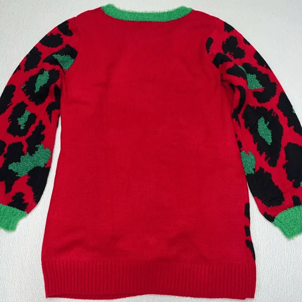 33 Degrees Women's Lama Christmas Ugly Sweater Multicolor Size L NWT