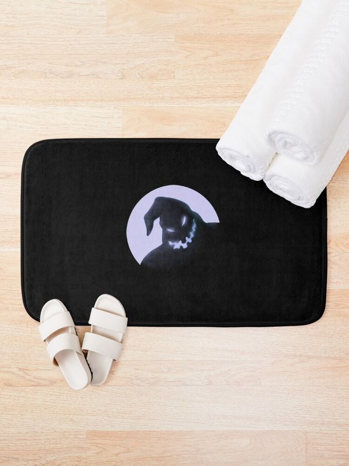The Nightmare Before Christmas Oogie Boogie And Moon Bath Mat