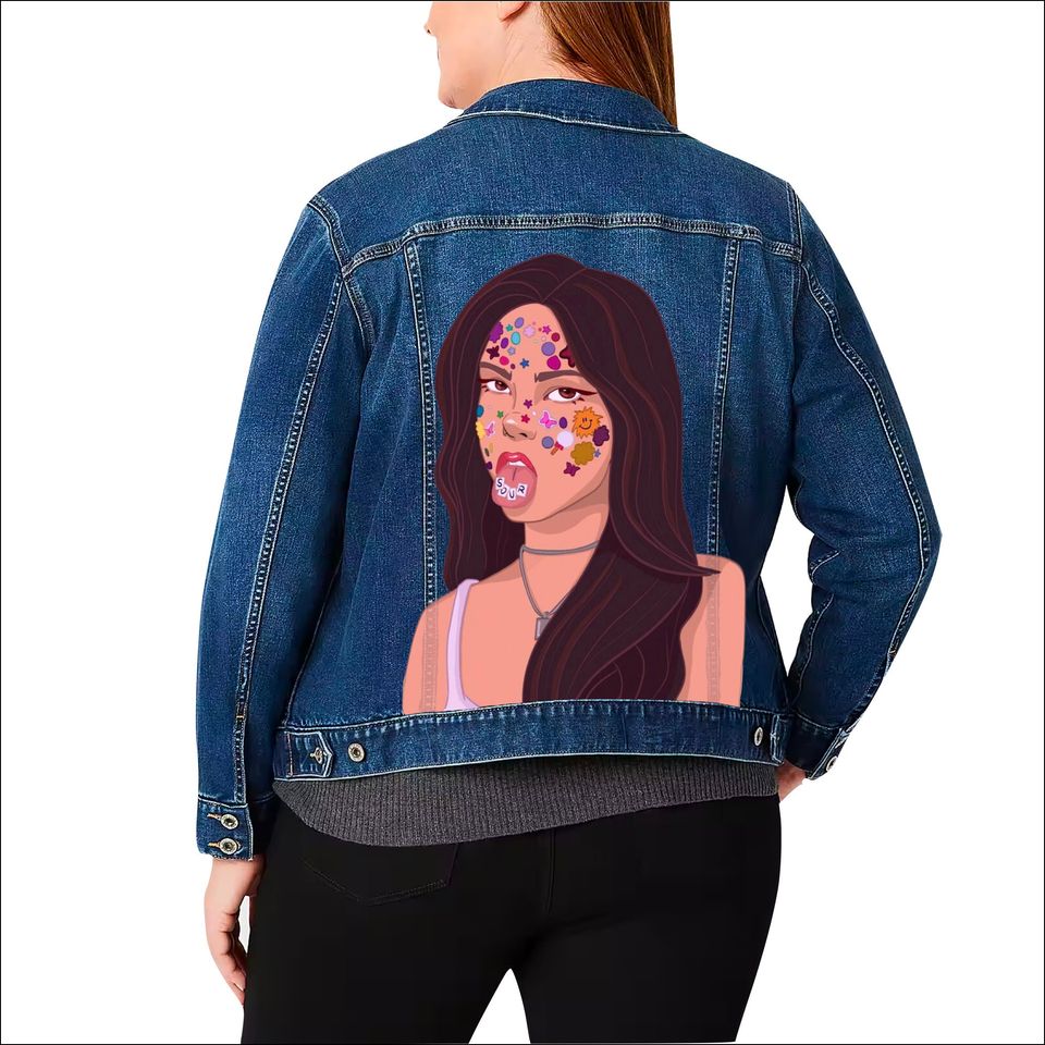 Olivia Rodrigo Jean Jacket | Denim Jacket, Sour Jean Jacket, Guts Jean Jacket