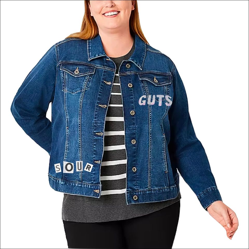 Olivia Rodrigo Jean Jacket | Denim Jacket, Sour Jean Jacket, Guts Jean Jacket