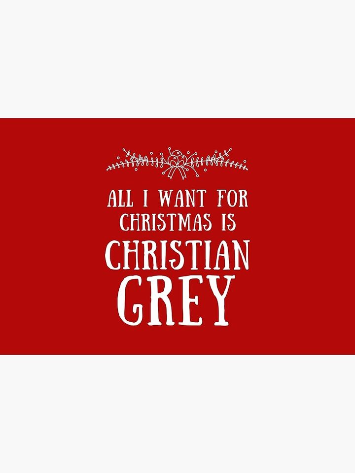 All I want For Christmas Is Christian Grey Bath Mat