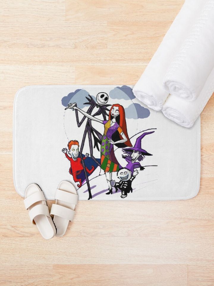 The Nightmare Before Christmas Disney Bath Mat, Disney Decor