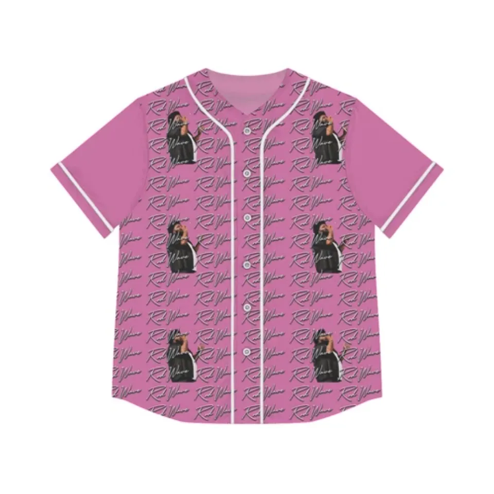 womens rod wave baseball jersey pink last lap