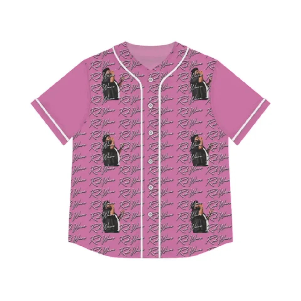 womens rod wave baseball jersey pink last lap