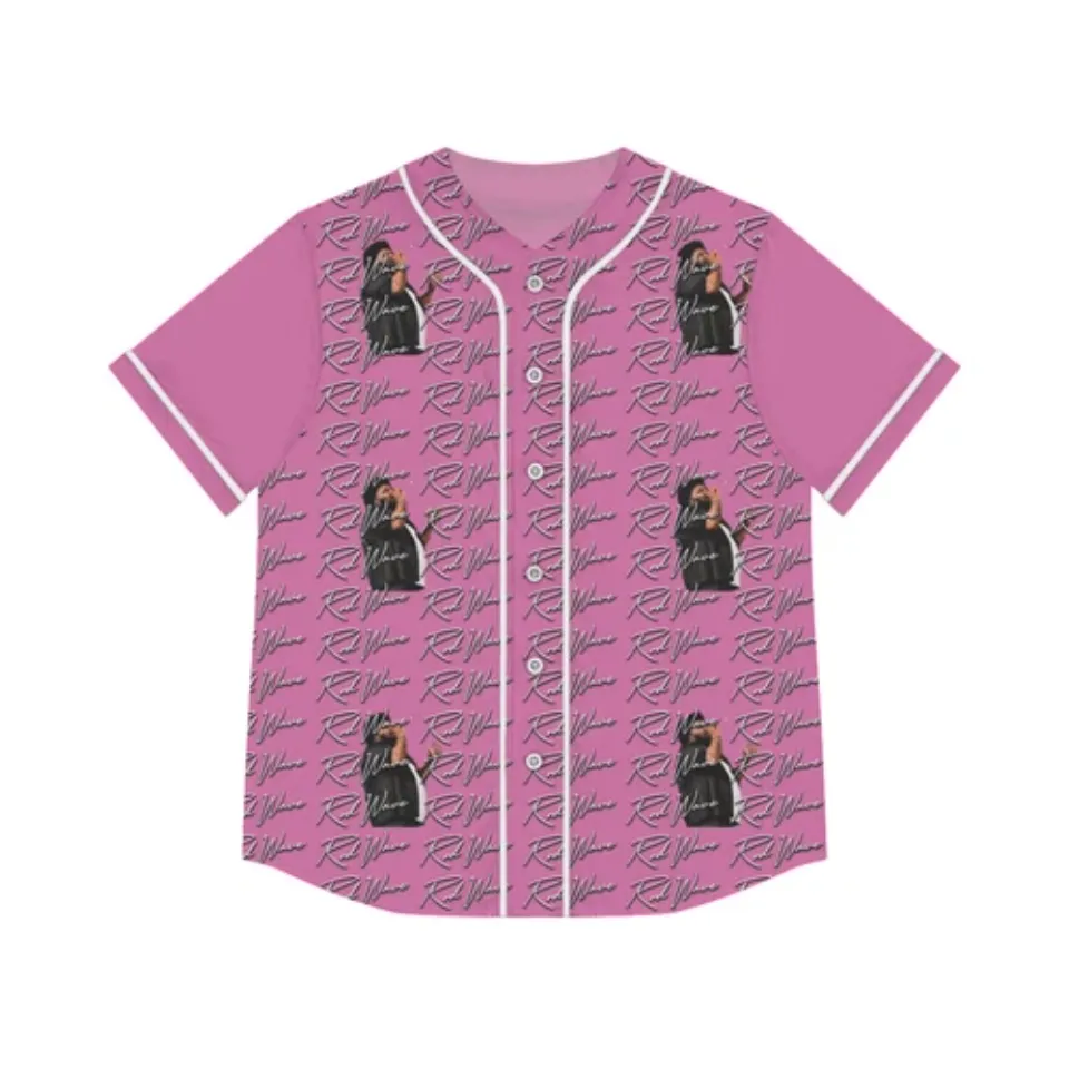 womens rod wave baseball jersey pink last lap