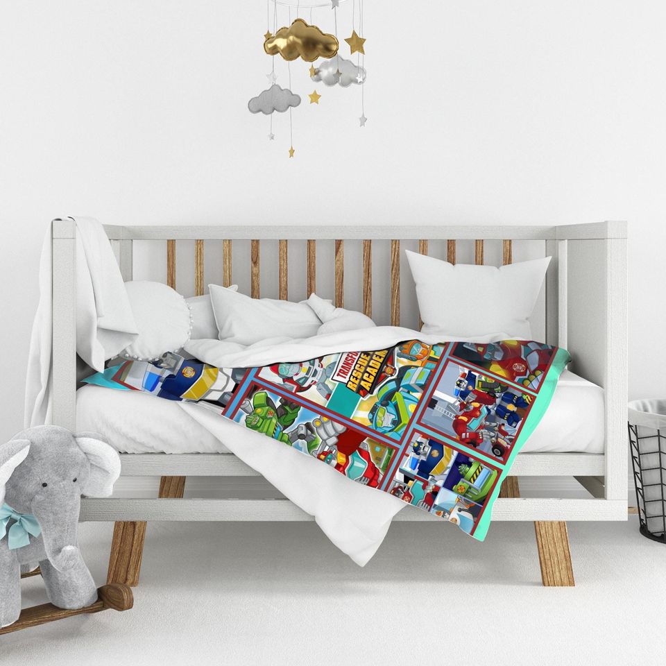 Custom Transformer Blanket, Personalized Robot Blankets, Boy Bed Room Blanket, Transformer Blanket, Auto Bots Birthday Blanket