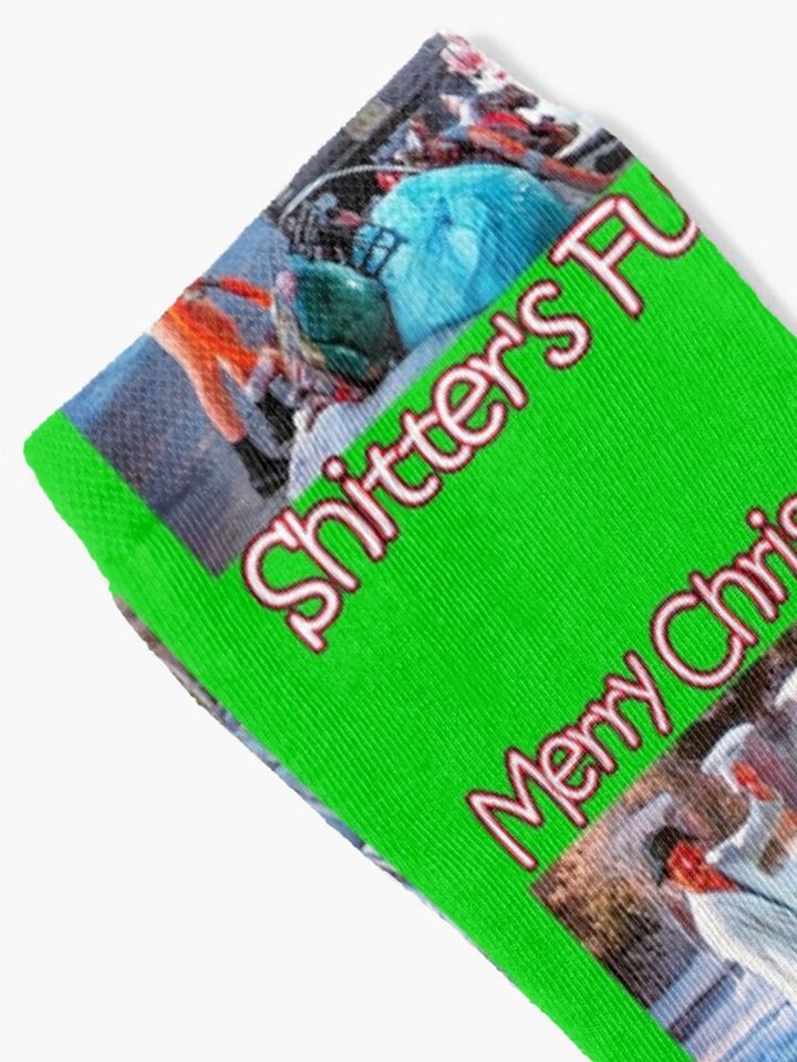 Cousin Eddie Shitters Full Funny Christmas Socks