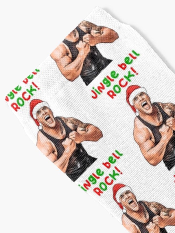 The rock Christmas meme Socks