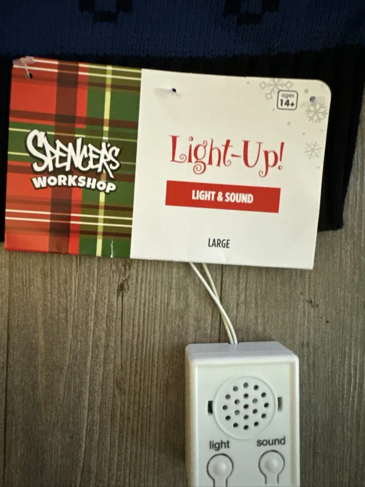 Scream Ghost Face Christmas Ugly Sweater Size Large Light Up And Screaming Sound