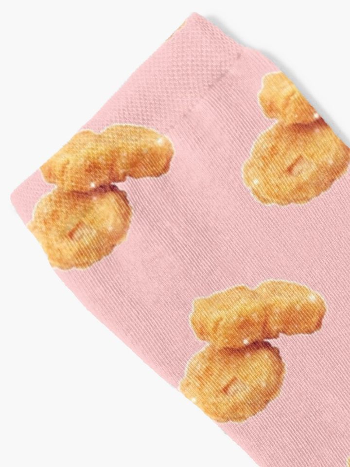 Sparkly Crispy Deep Fried Chicken Nuggets Funny Girly Gift Socks