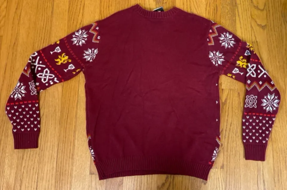 I Drink & I Know Things Game Of Thrones Ugly Christmas Sweater Men's Medium NWT