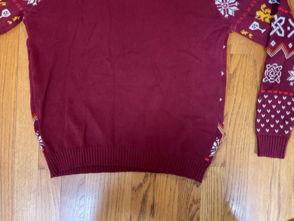 I Drink & I Know Things Game Of Thrones Ugly Christmas Sweater Men's Medium NWT