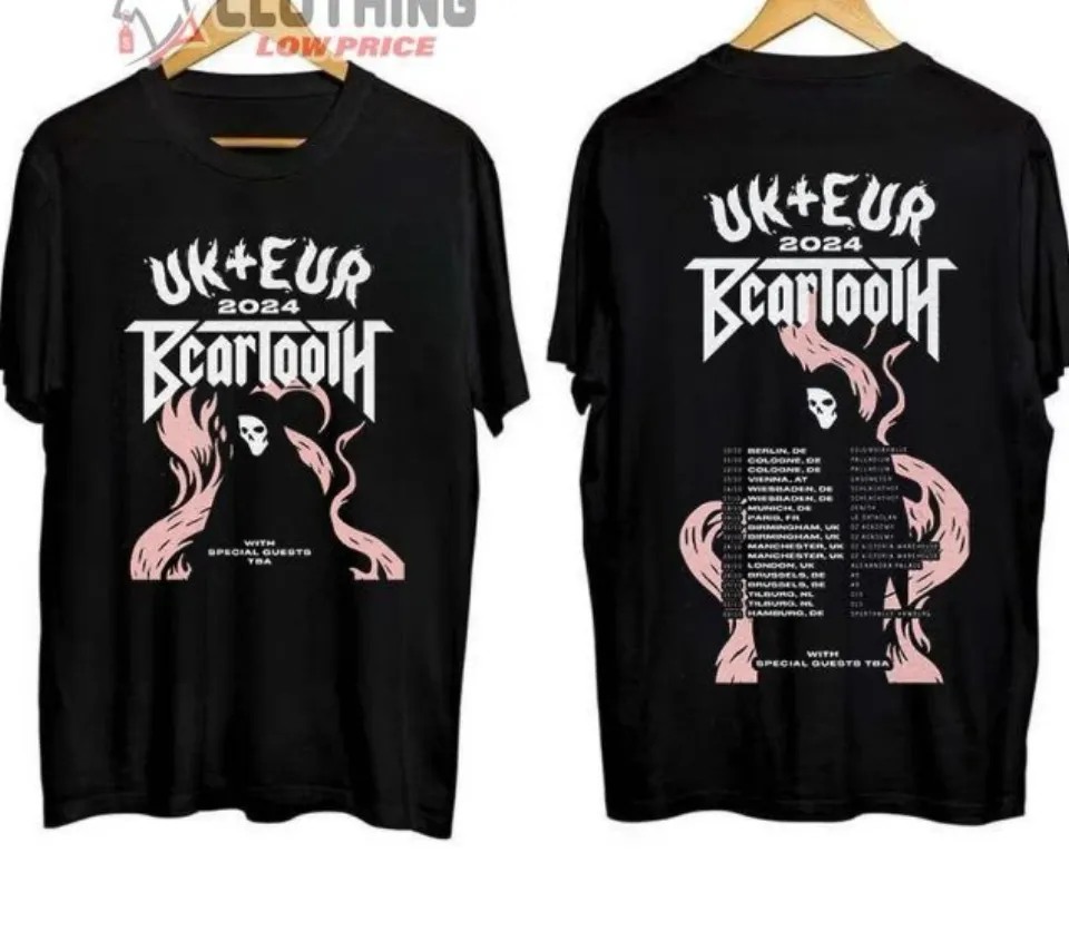 Beartooth Tour Dates 2024 Merch, Beartooth 2024 Uk Shirt shirt