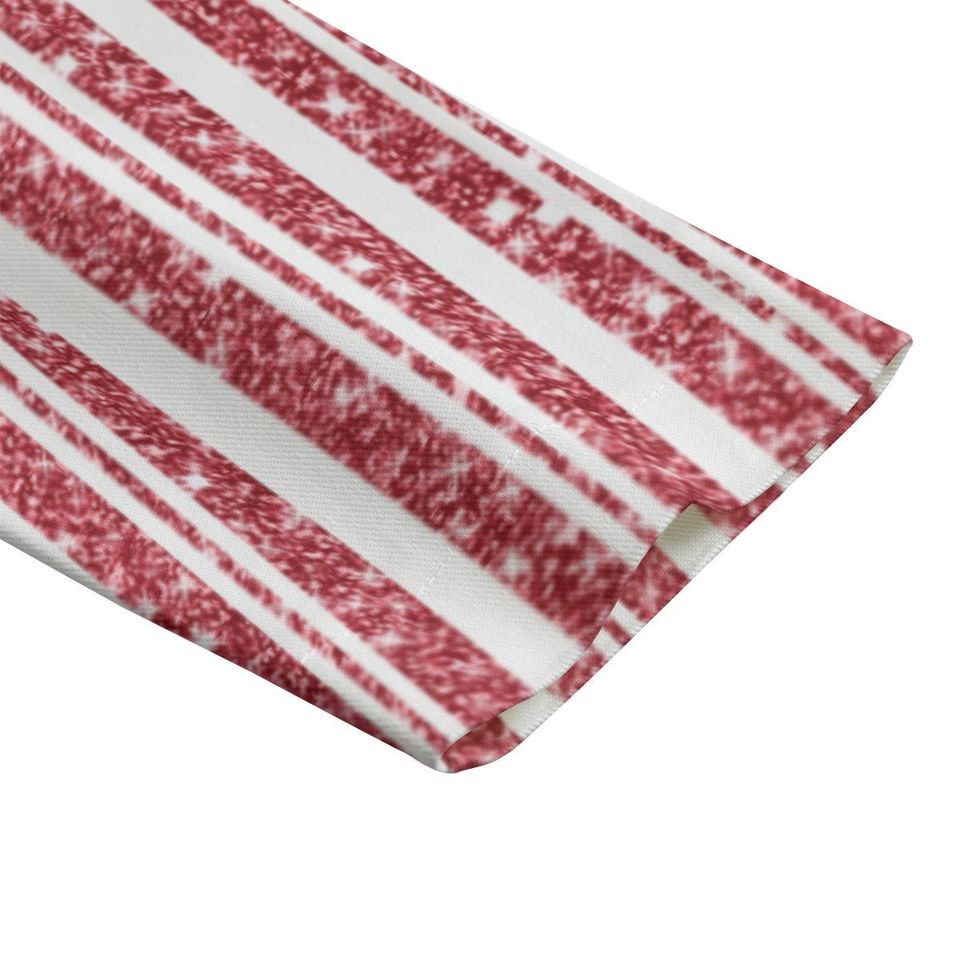 Red and White Sparkle Red Stripes Lightweight Blazer/Sport Coat - Red Lapel