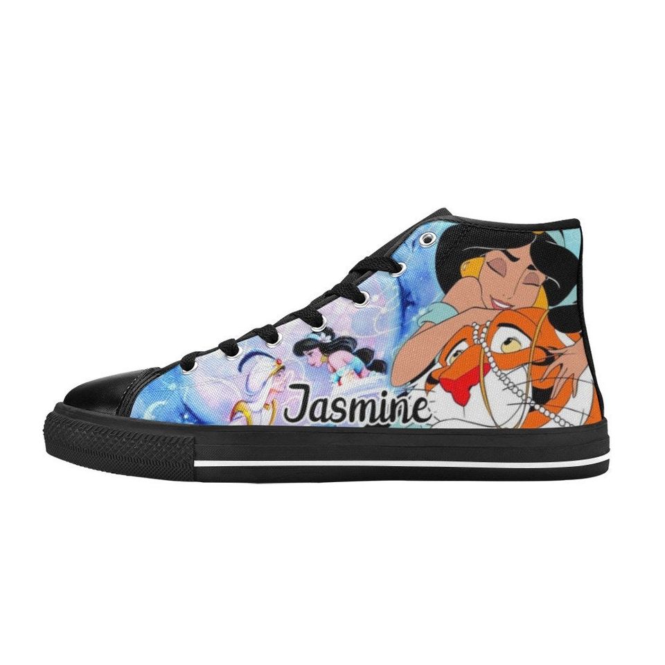 Princess Jasmine Aladdin High Top Shoes Sneakers