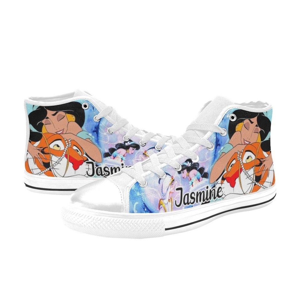 Princess Jasmine Aladdin High Top Shoes Sneakers