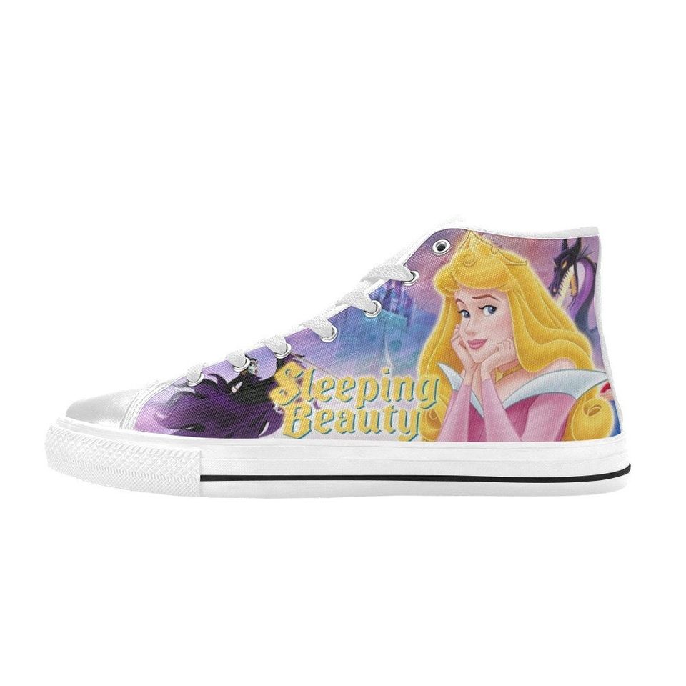 Sleeping Beauty High Top Shoes Sneakers