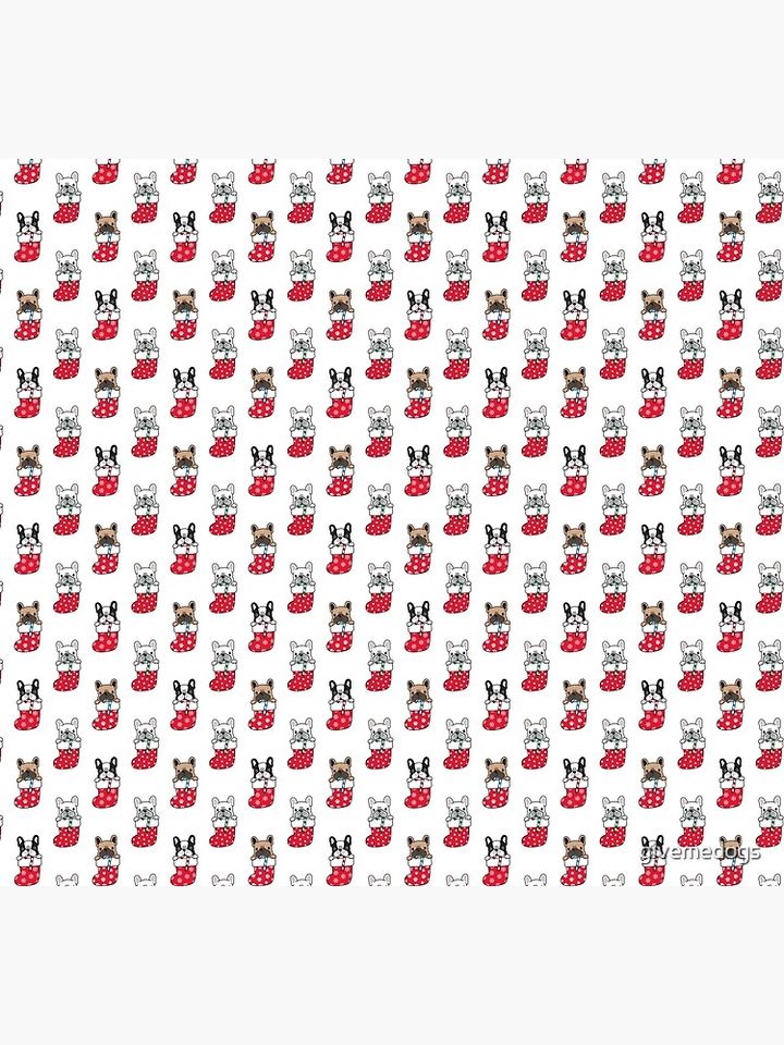 French Bulldog Christmas Socks Socks