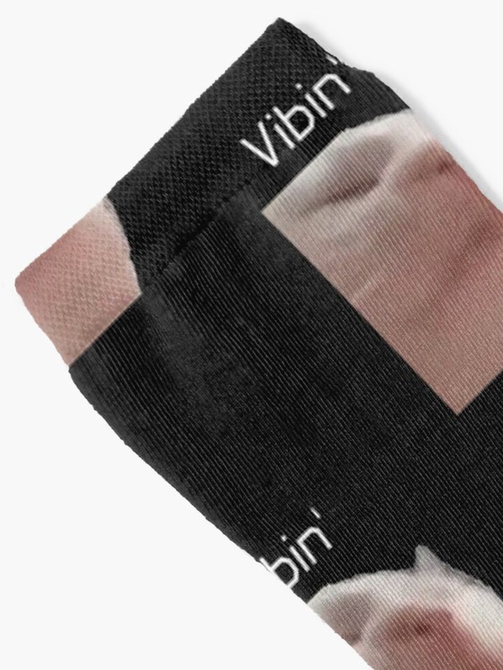 Vibin cat meme Socks