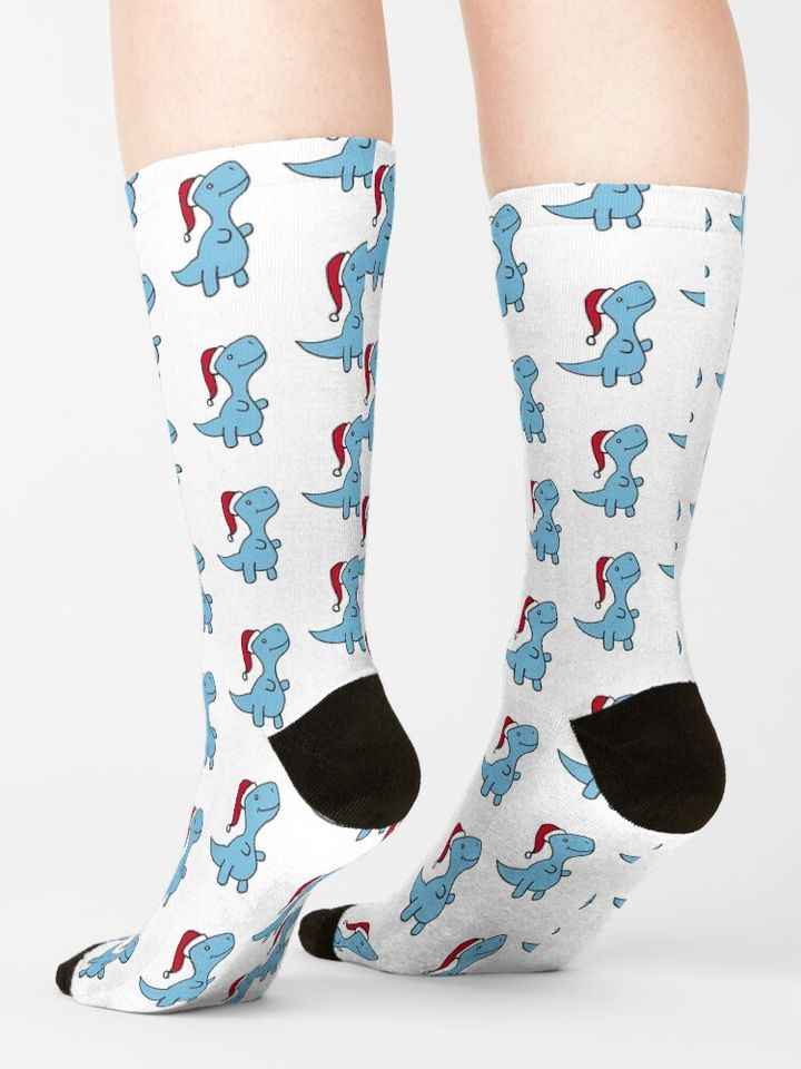 Tyrannosaurus-Rex Christmas Socks