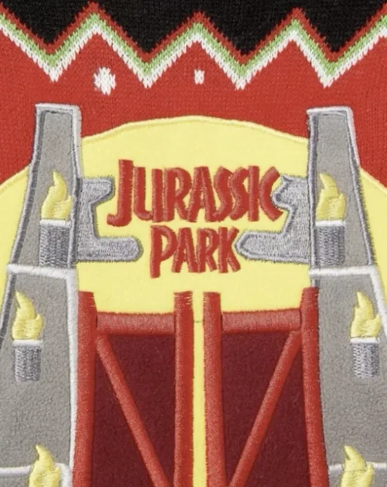 M  (UK) Jurassic Park Christmas Ugly Xmas jumper sweater by Numskull