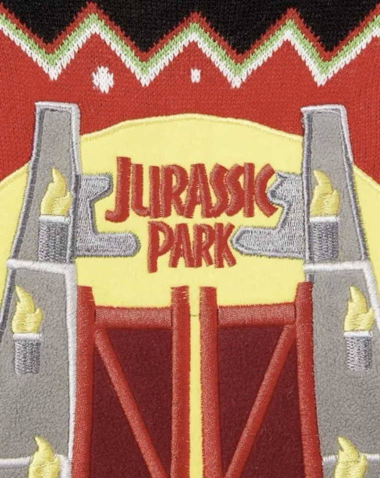 M  (UK) Jurassic Park Christmas Ugly Xmas jumper sweater by Numskull