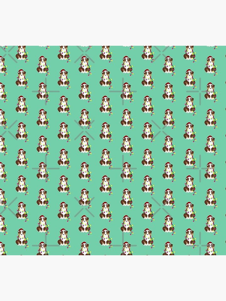 Christmas Red Tri Color Australian Shepherd Santa Aussie Dog Socks