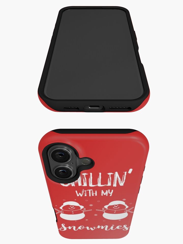 Chillin' with my snowmies funny snowmen iPhone Case