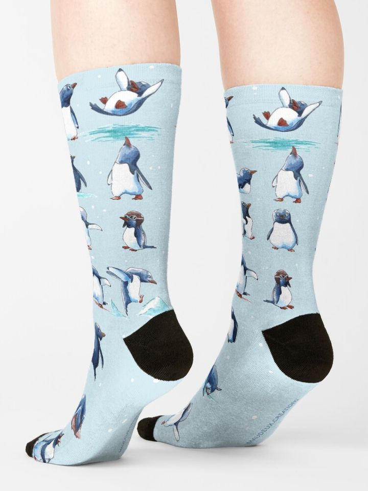 Gentoo penguins colony Socks