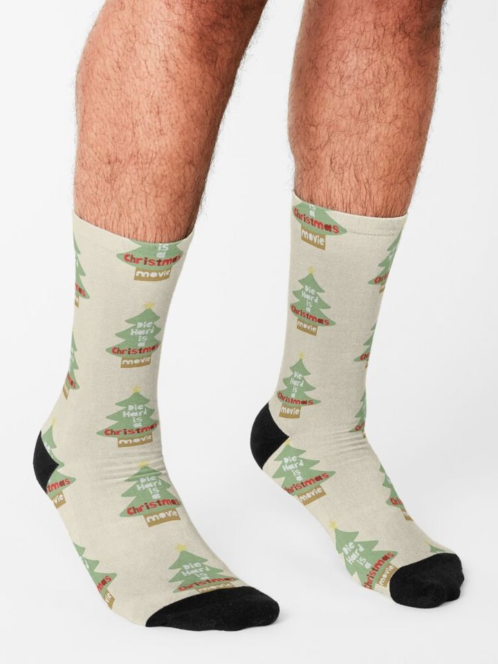Die Hard is a Christmas Movie Socks