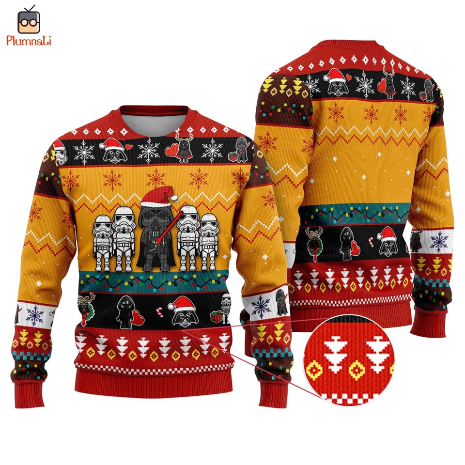 Starwars Darth Vader Ugly Christmas Sweater, Starwars Christmas Sweatshirt, Stormtrooper Sweater, May The Force Shirt, Galaxy Edge Shirt