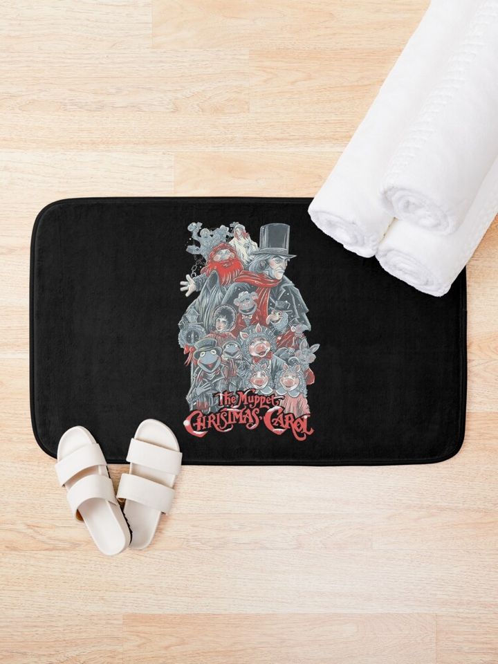 Retro Muppet Christmas Carol Bath Mat