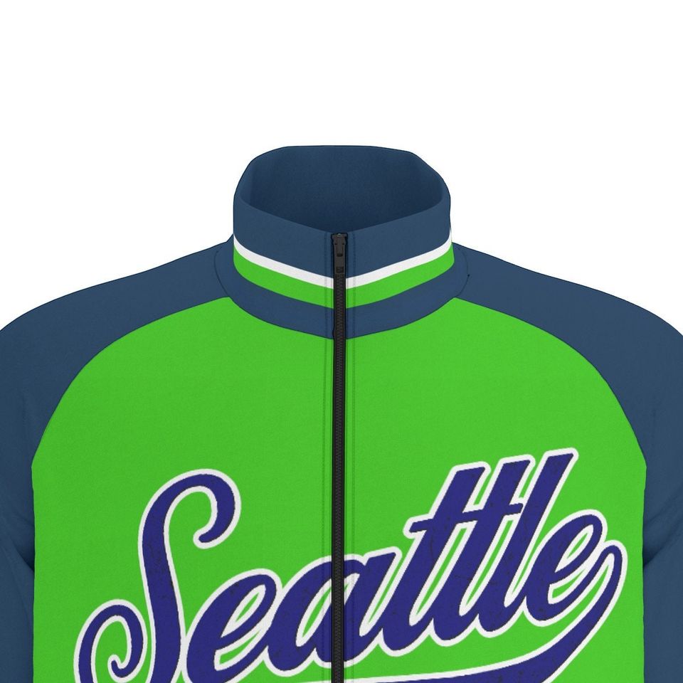 SEATTLE SEAHAWKS  Raglan-Sleeve Stand Collar Jacket