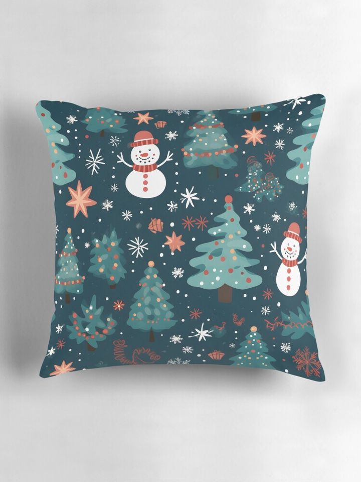 chrismas seamless digital paper Pillow