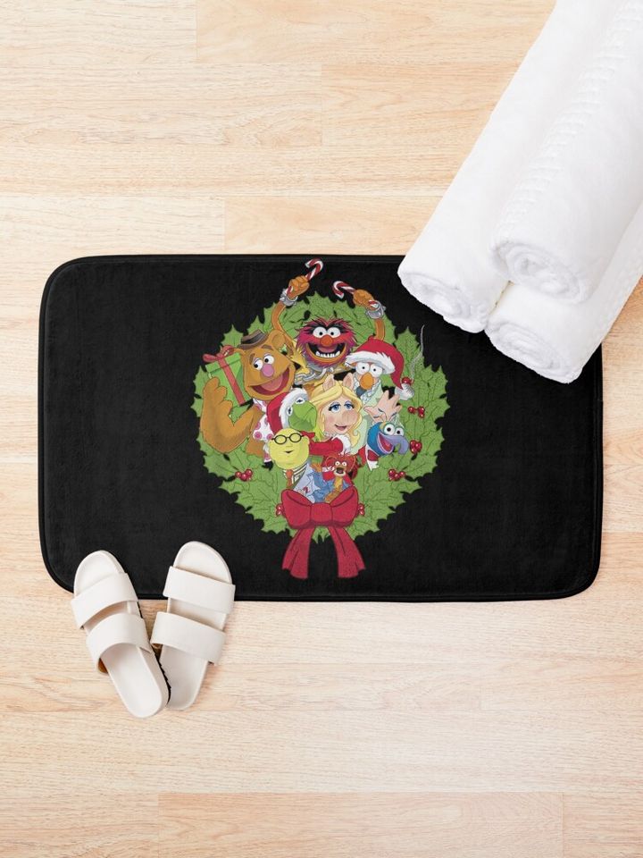 The Muppets Christmas Muppet Bath Mat