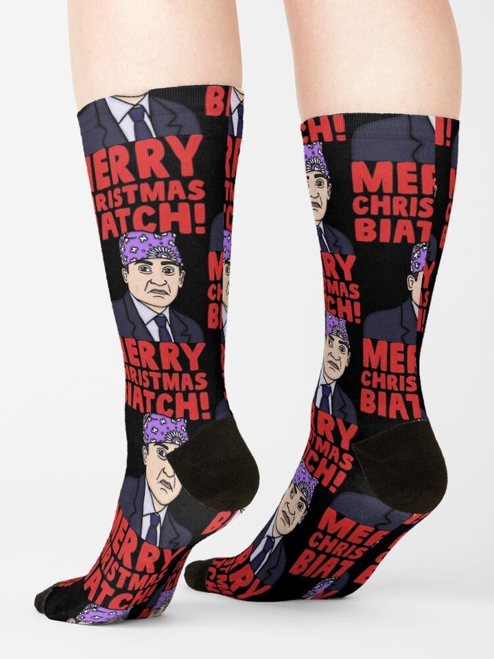 Prison Mike Christmas  Socks