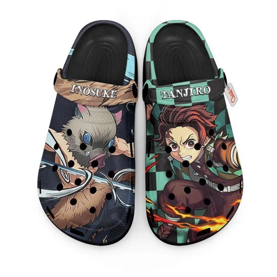 tanjiror and Inosuke Clogs Shoes