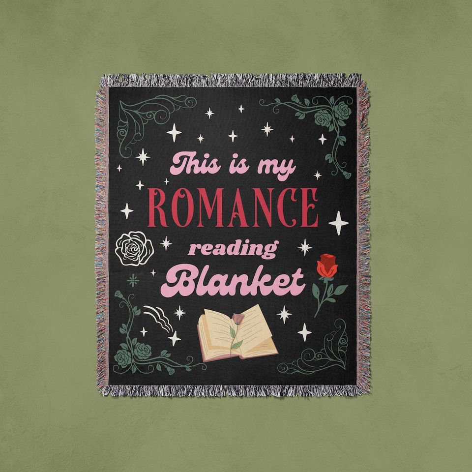 Romance Reader Woven Blanket / bookish merch