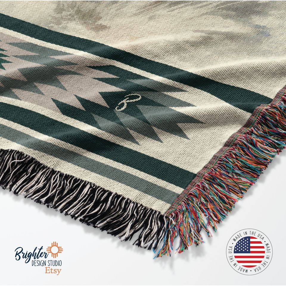 Personalized Highland Cow Woven Blanket